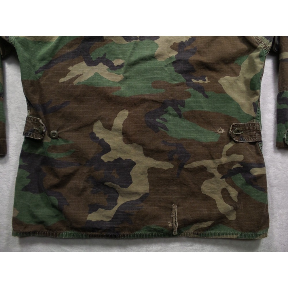 Military Coat Mens Size Medium Regular Green Woodland Camo BDU Combat Marines - Picture 6 of 13